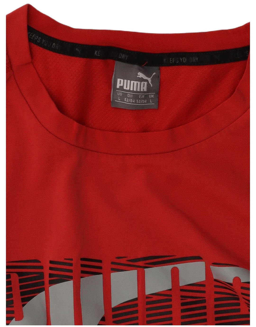 Puma Herren Grafik T-Shirt Top Large Rot