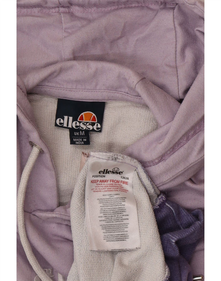 Ellesse Herren-Kapuzenpullover mit Grafik, Mittelviolett, Batik-Polyester