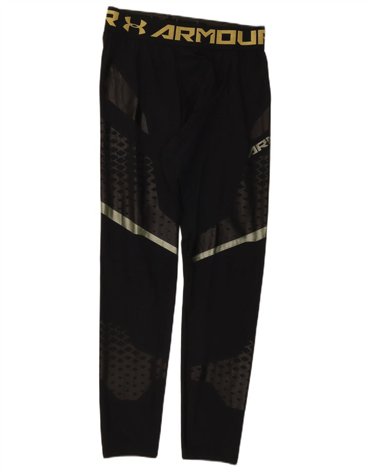Under Armour Herren-Leggings mit Grafik, Größe S, Schwarz, Farbblock