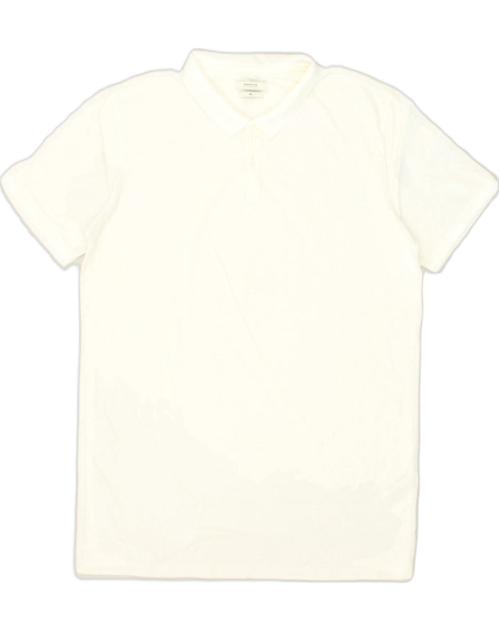 JACK & JONES Mens Polo Shirt 2XL White Cotton | Vintage Jack & Jones | Thrift | Second-Hand Jack & Jones | Used Clothing | Messina Hembry 