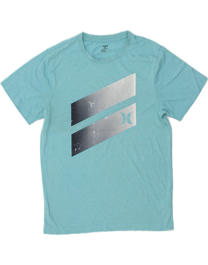 HURLEY Mens Graphic T-Shirt Top Medium Blue Cotton Vintage Hurley and Second-Hand Hurley from Messina Hembry 