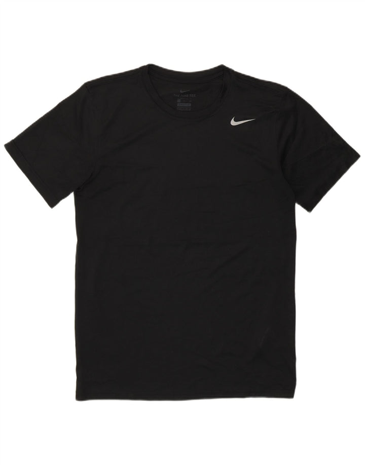 Nike Herren Dri Fit T-Shirt Top Small Schwarz Polyester