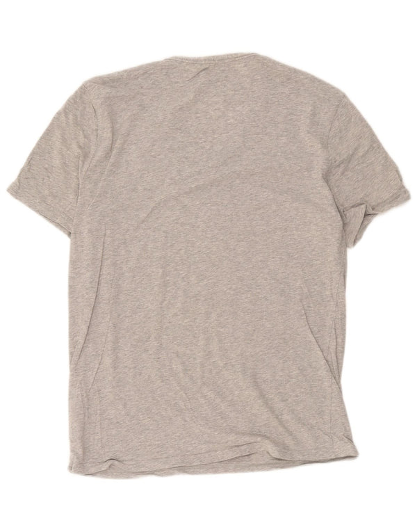 Adidas Herren T-Shirt Top Large Grau Baumwolle