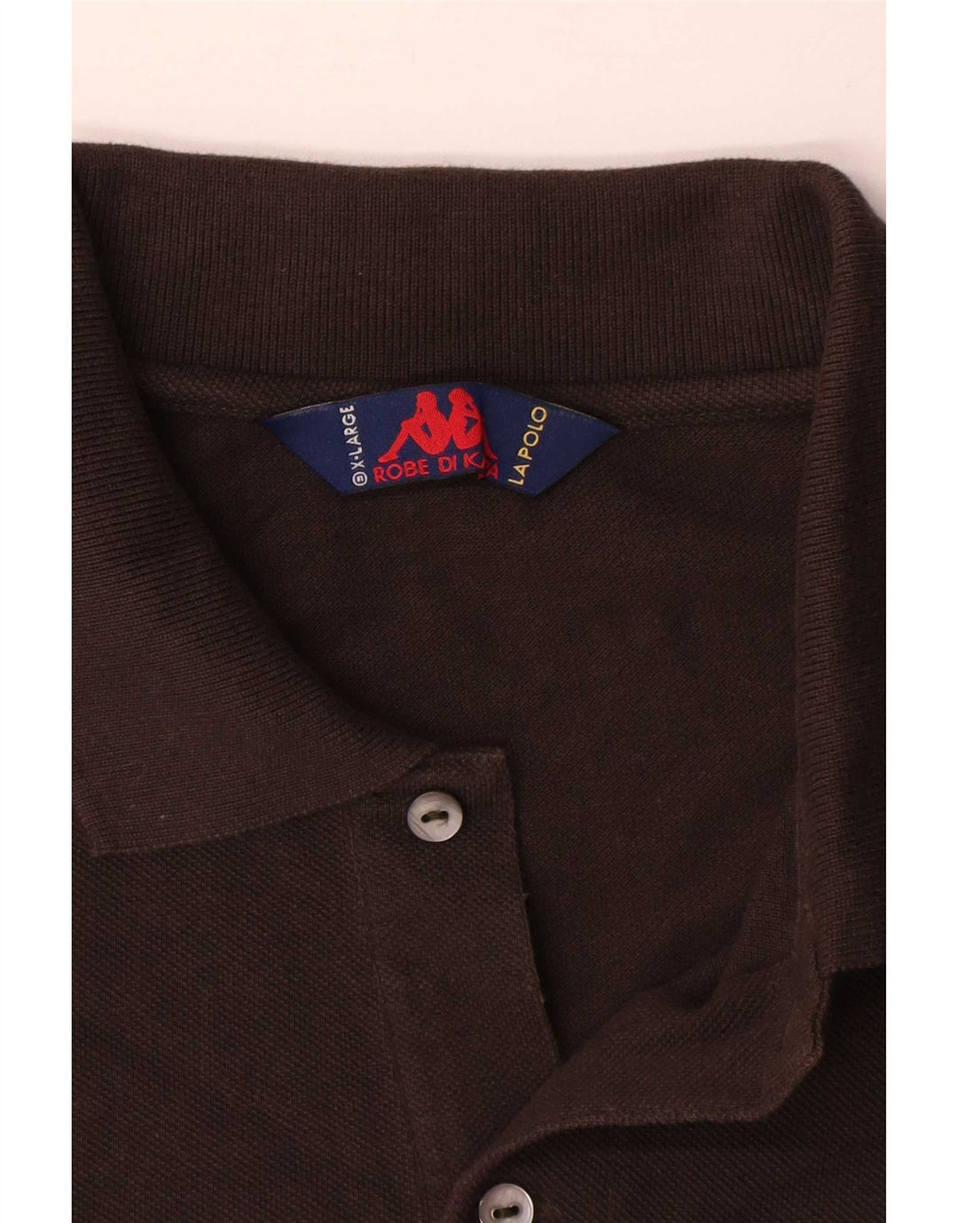 Kappa Herren Poloshirt XL Braun Baumwolle