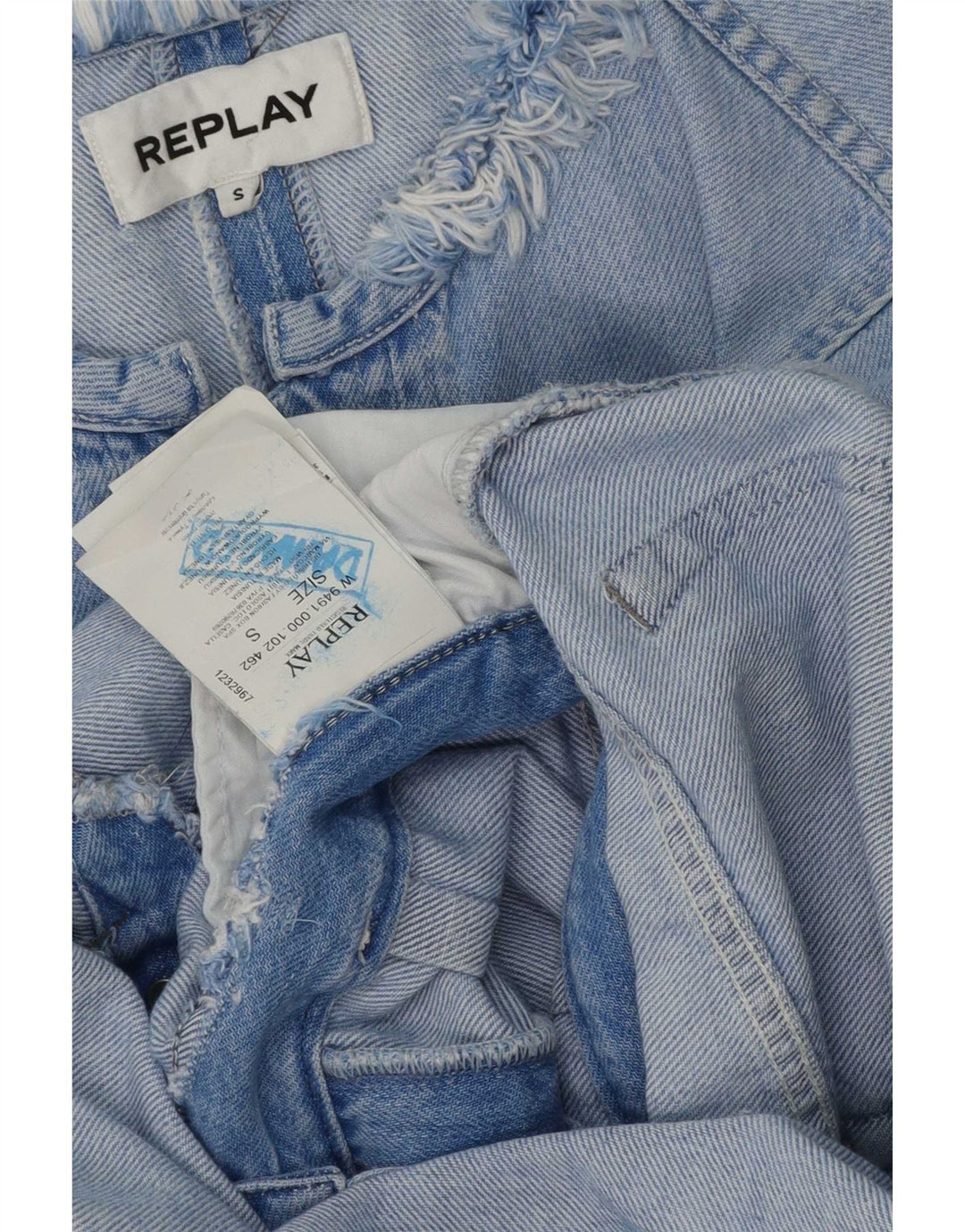 Replay Denim-Overall für Damen, UK 10, Größe S, blau, Baumwolle
