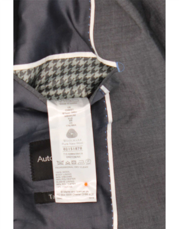 Marks & Spencer Herren Autograph 2-Knopf-Blazerjacke, UK 38, Mittelgrau