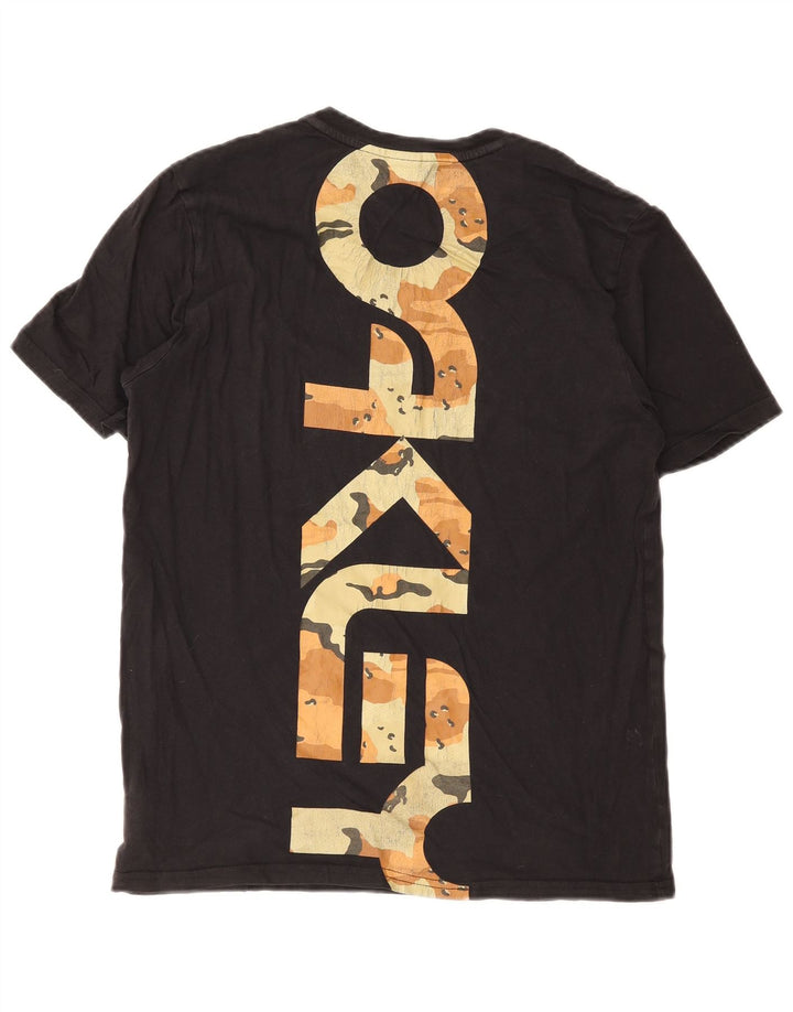 Oakley Herren-T-Shirt mit Grafik, Größe S, schwarze Baumwolle