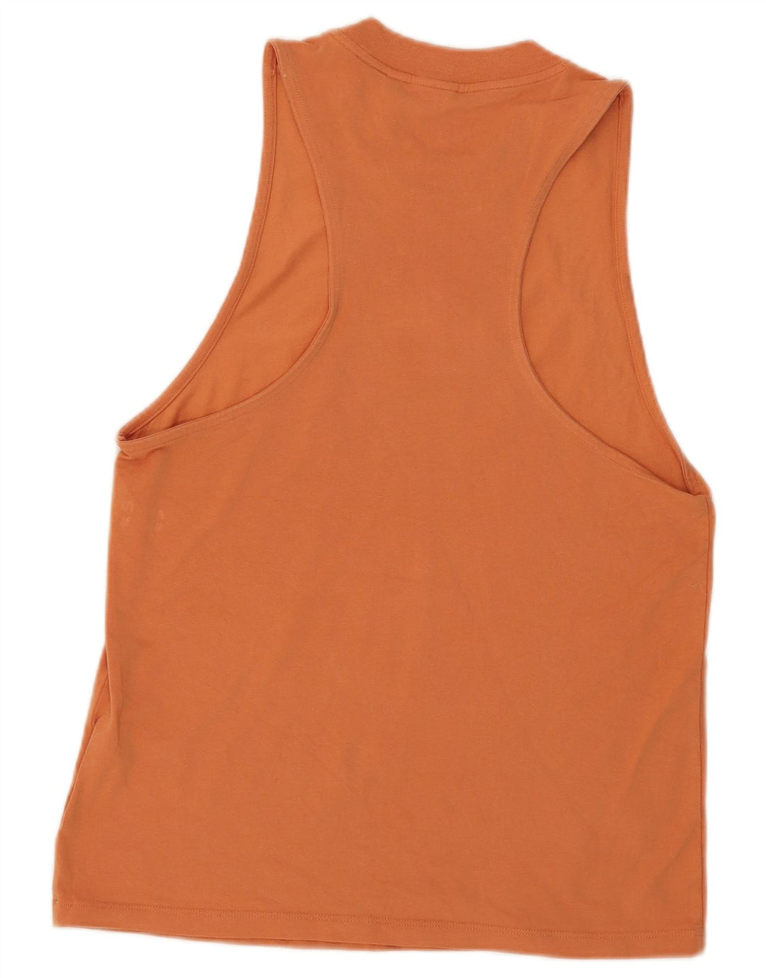 Adidas Damen Weste Top UK 10 Small Orange Baumwolle