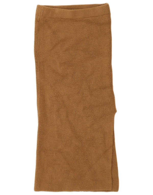 Topshop Damen-Strickrock, Größe S, W26, Braun, Acryl