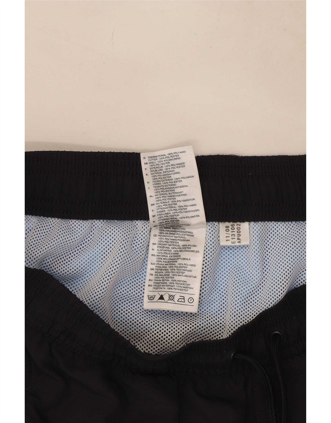 Adidas Herren-Badeshorts, groß, schwarzes Colourblock-Polyester