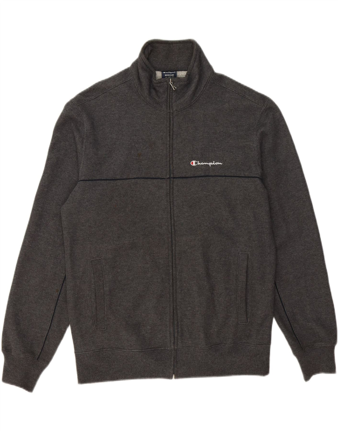 CHAMPION Mens Tracksuit Top Jacket Medium Grey Vintage Champion and Second-Hand Champion from Messina Hembry 