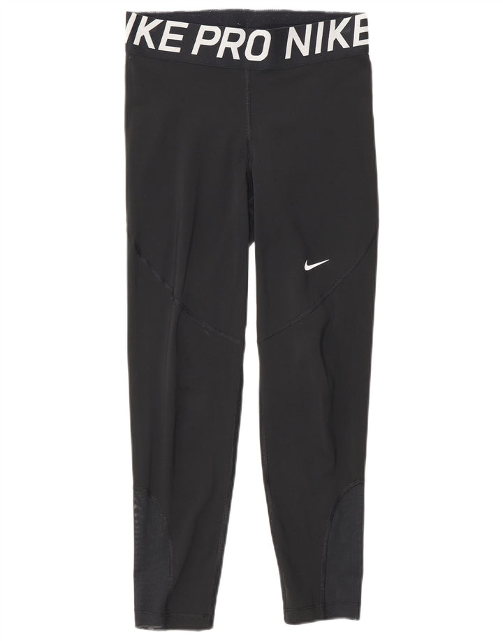 Nike Damen-Leggings mit Grafik, Größe S, Schwarz, Polyester, Sport