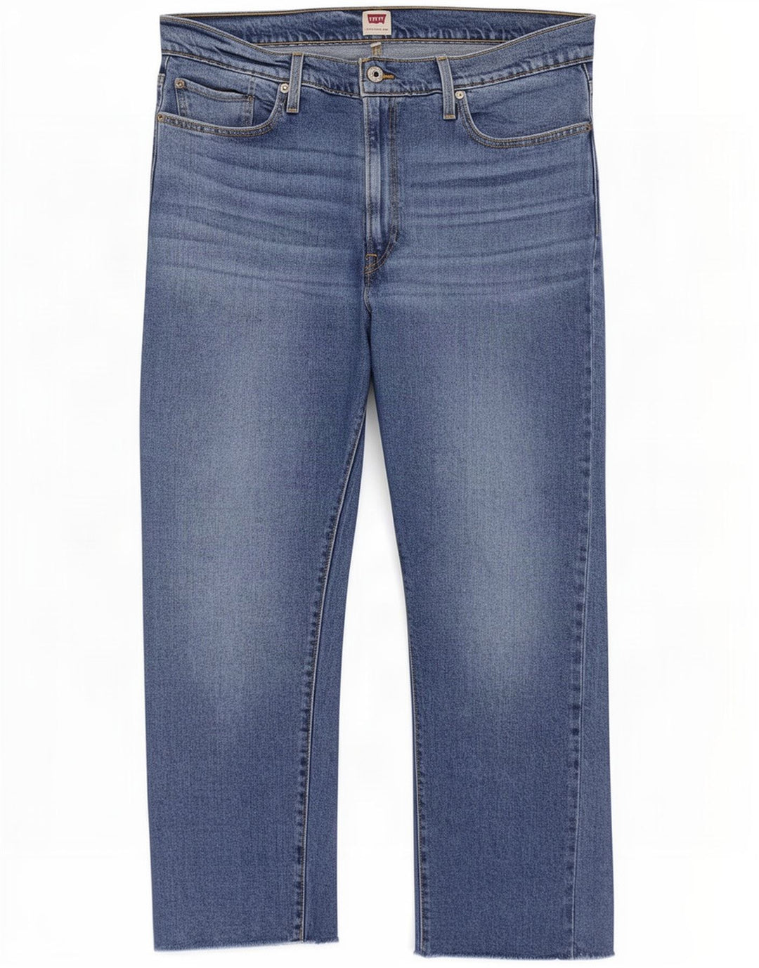 Levi's Damen Straight Jeans W34 L27 Blaue Baumwolle