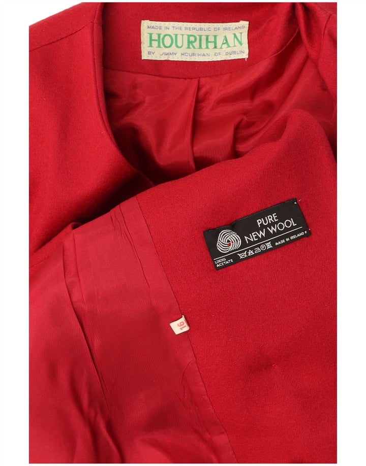 JIMMY HOURIHAN Zweireihiger Damen-Blazer, Gr. 40, Größe L, Burgunderrot