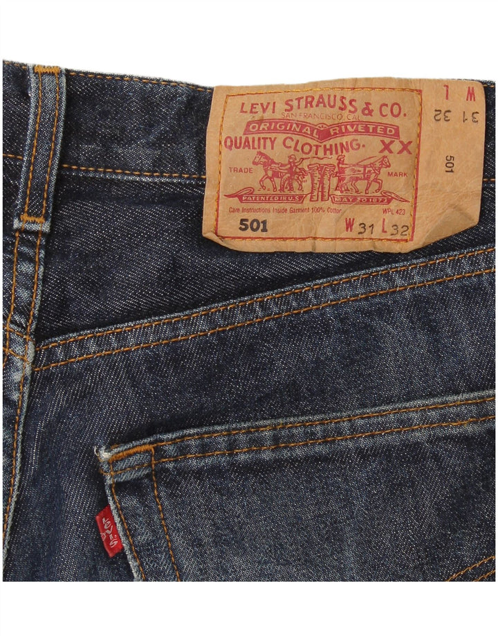 Levi's Damen 501 Straight Jeans W31 L32 Marineblau