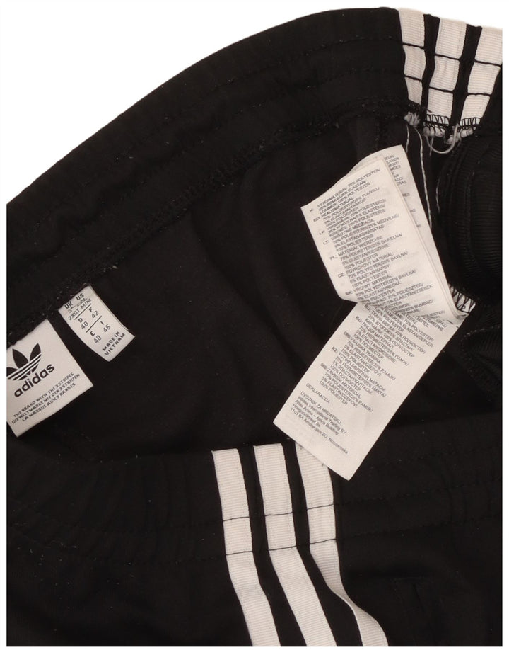 Adidas Damen Trainingshose UK 14 Mittelschwarze Baumwolle