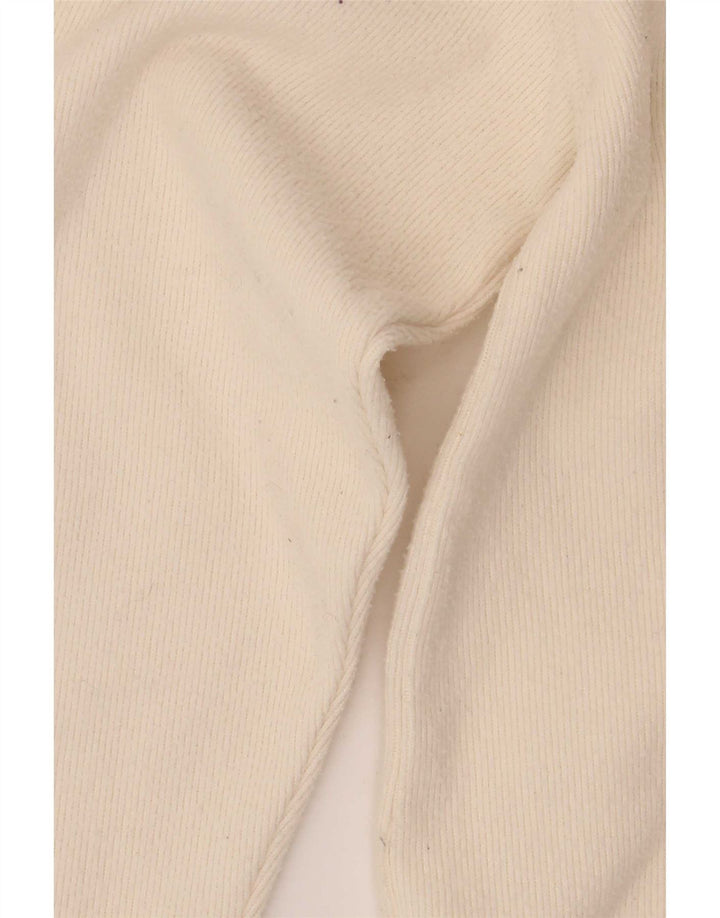 Zara Damen-Pullover mit Rundhalsausschnitt, UK 14, Mittelweiß, Polyester