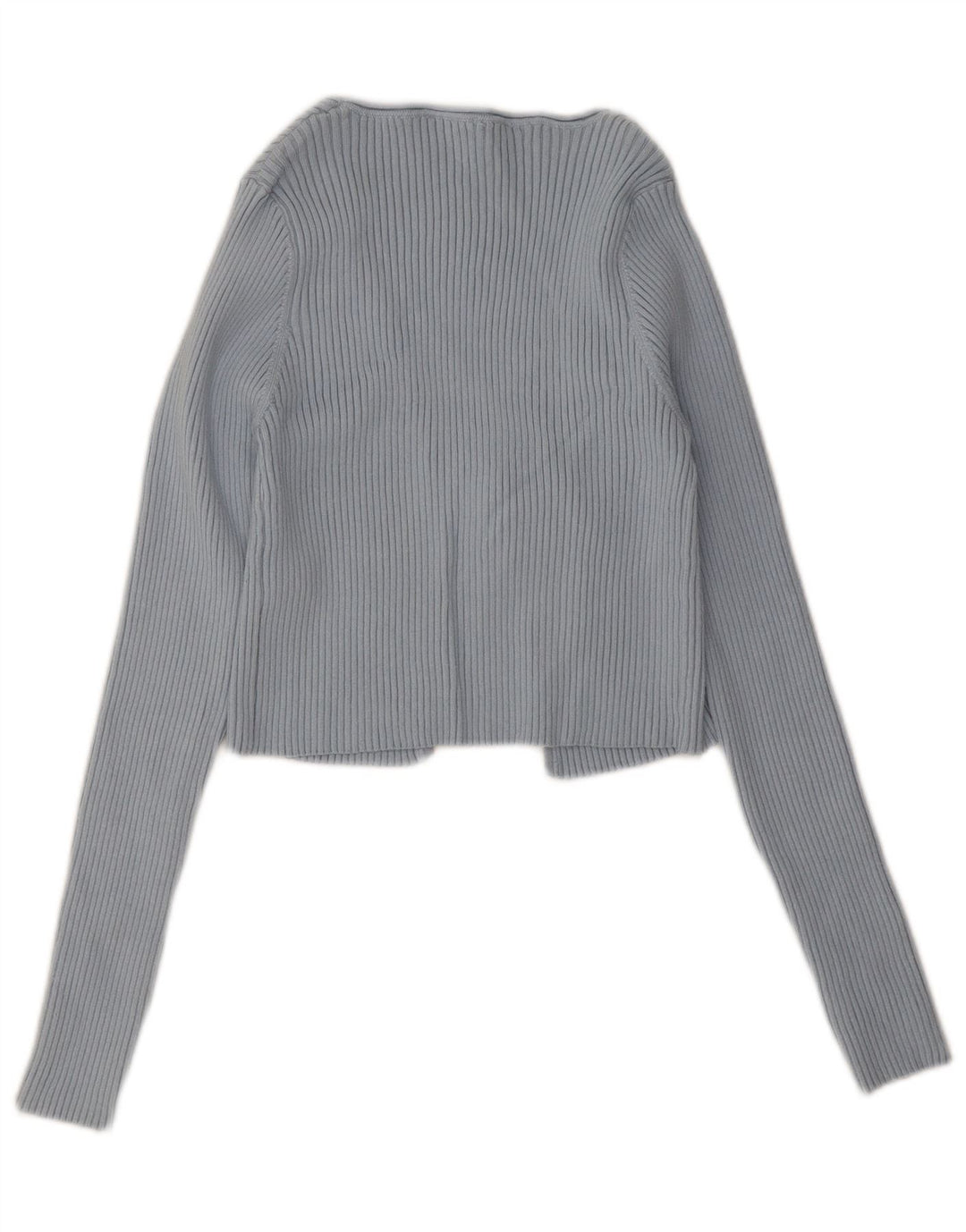 Zara Damen Bolero-Pullover UK 12 Mittelblaues Polyester