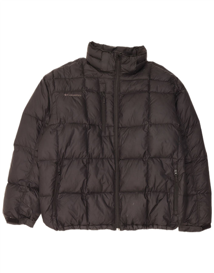 Columbia Herren Wattierte Jacke UK 44 2XL Schwarz Nylon