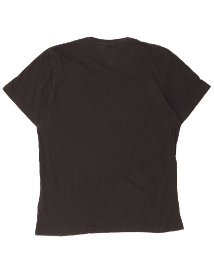 Tommy Hilfiger Herren T-Shirt Top Large Schwarz Baumwolle