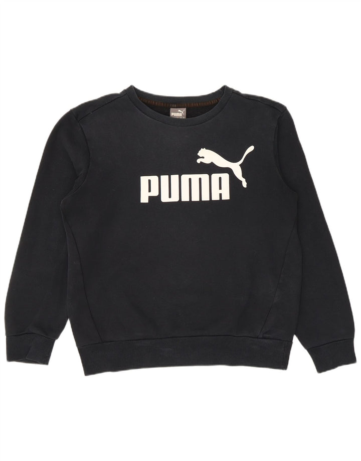 Puma Herren Grafik-Sweatshirt-Pullover, klein, schwarze Baumwolle