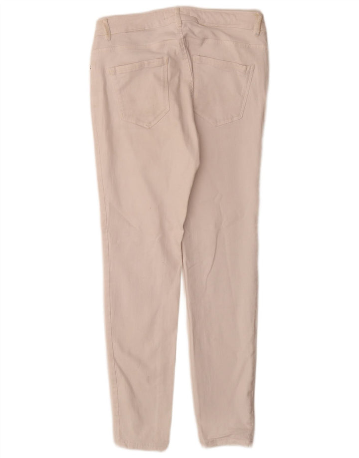 Zara Damen Slim Jeans EU 40 Medium W30 L28 Weiße Baumwolle