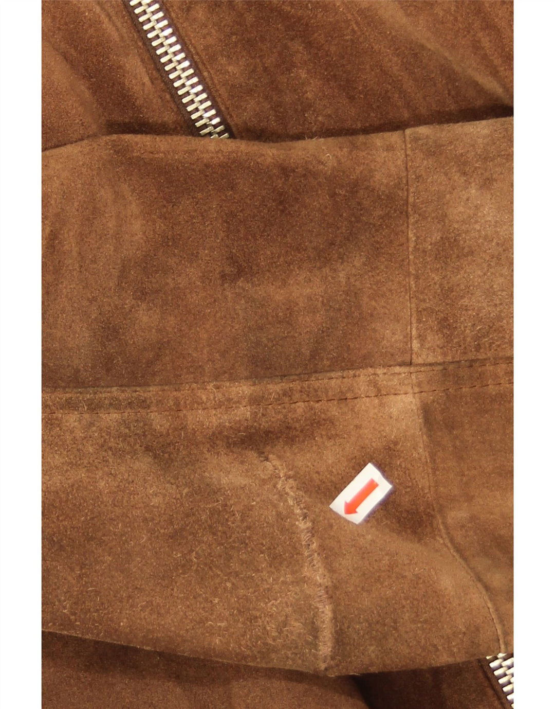Vintage Herren Wildleder-Shearling-Jacke UK 38 Mittelbraunes Leder