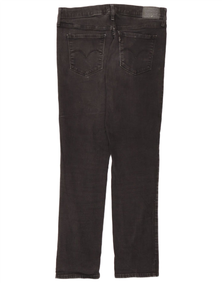 Levi's Damen 312 Shaping Slim Jeans W31 L30 Schwarze Baumwolle
