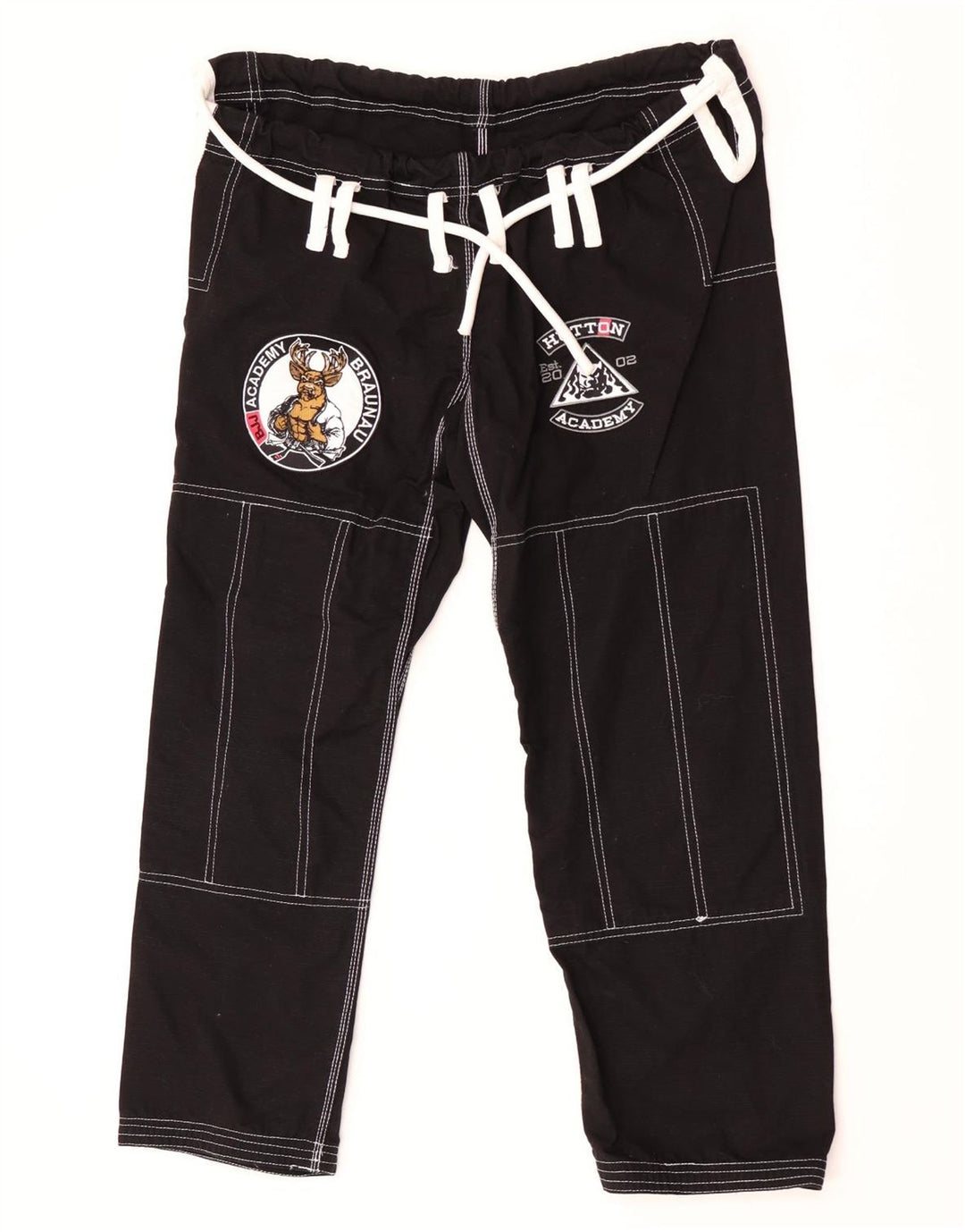 Vintage Herren-Trainingshose mit Grafik, groß, aus schwarzer Baumwolle