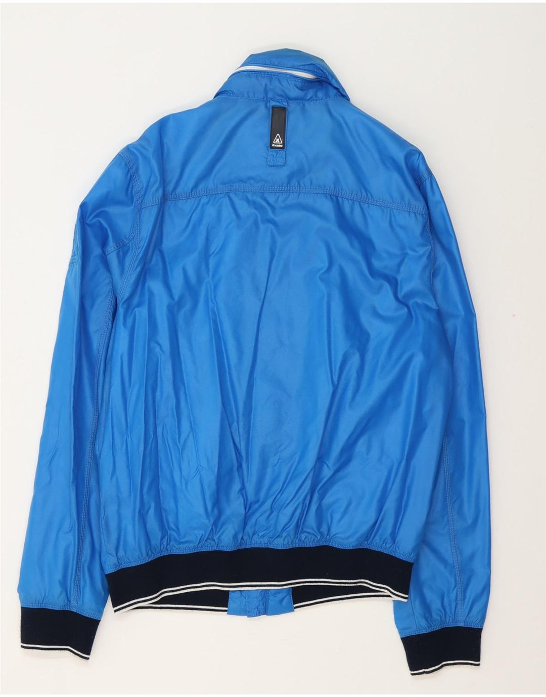 Gaastra Herren-Regenjacke mit Kapuze, reguläre Passform, UK 40, Größe L, Blau, Polyamid