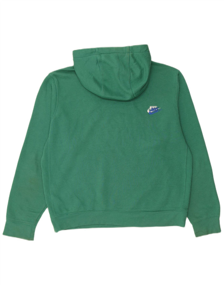 Nike Herren Kapuzenpullover aus mittelgrüner Baumwolle