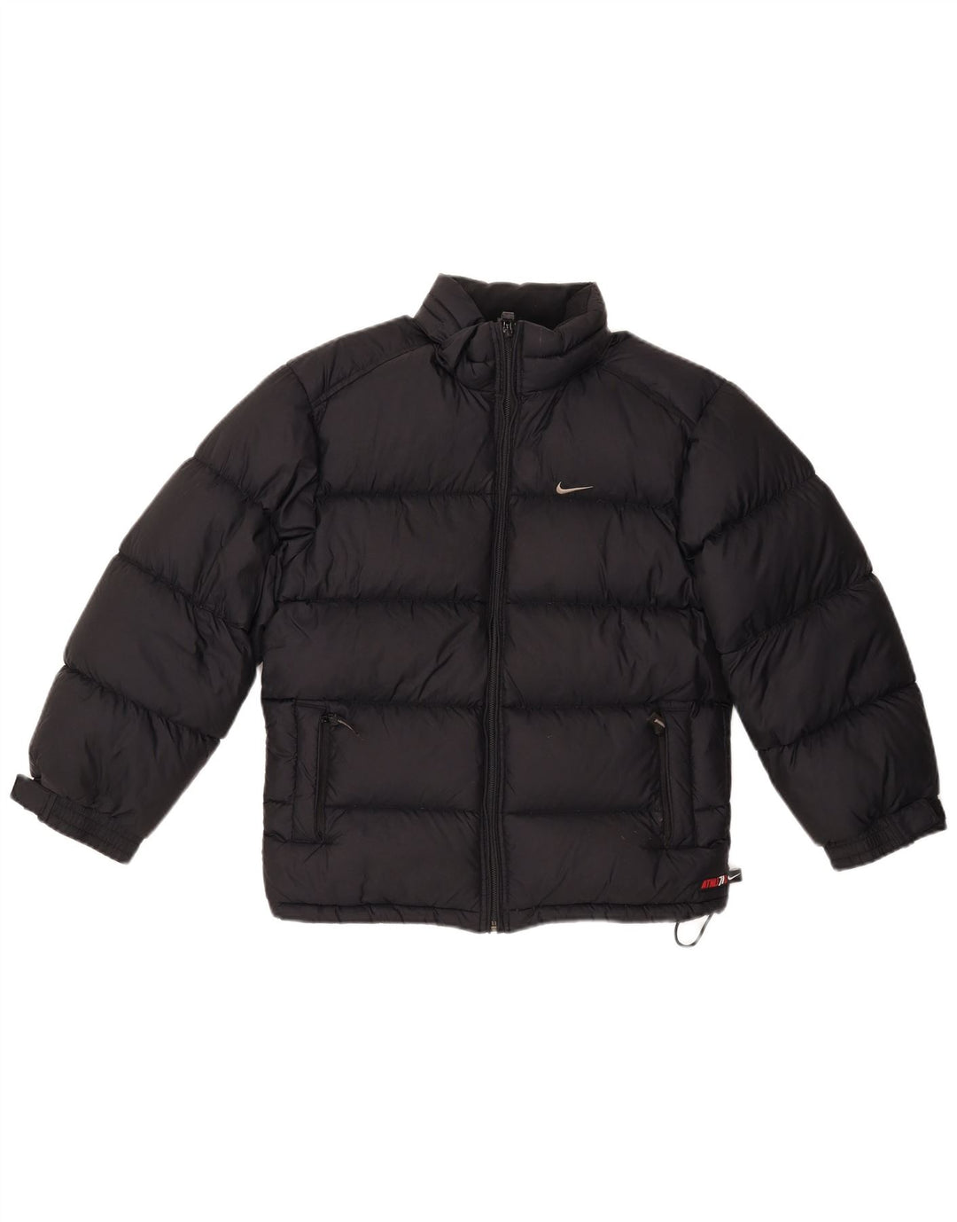 Nike Wattierte Jacke mit Kapuze für Jungen, 11–12 Jahre, mittelgroßes marineblaues Nylon