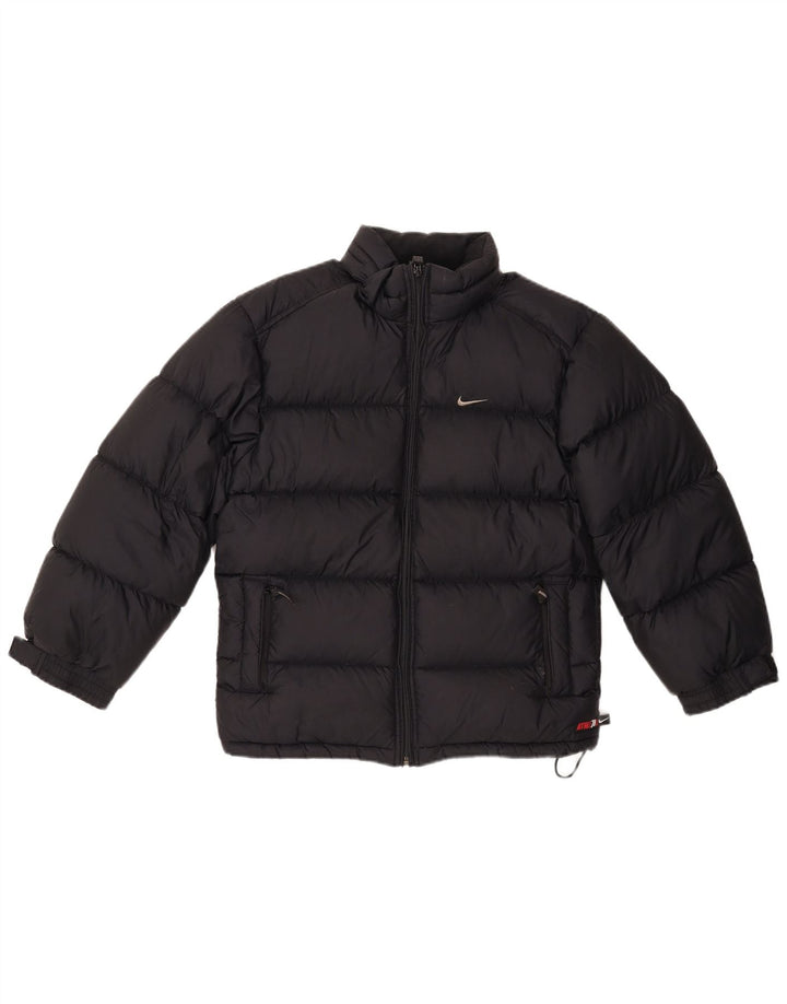 Nike Wattierte Jacke mit Kapuze für Jungen, 11–12 Jahre, mittelgroßes marineblaues Nylon