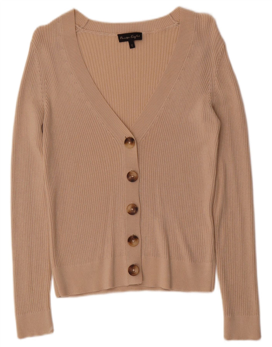 Phase Eight Damen-Cardigan-Pullover UK 8 Small Beige Viskose