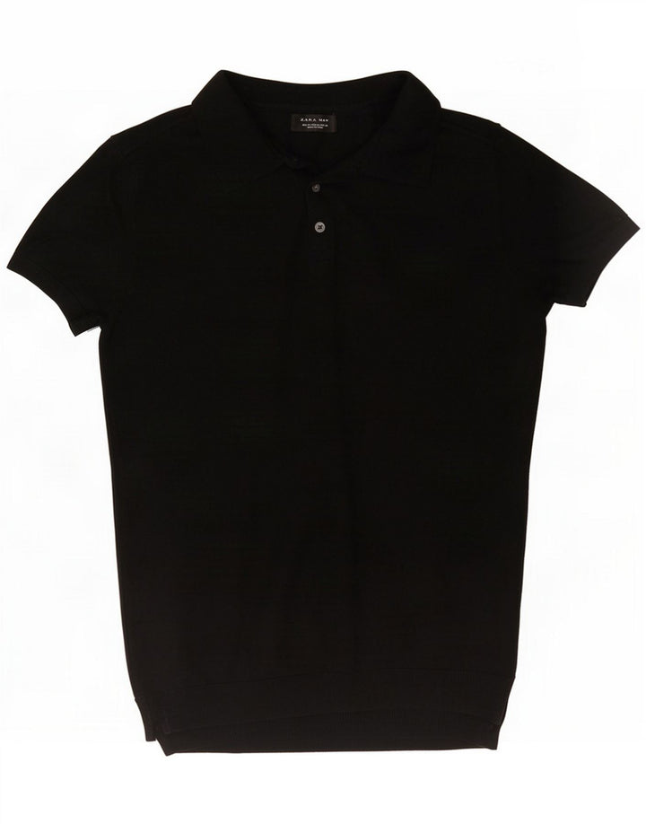 Zara Herren Poloshirt Medium Schwarz