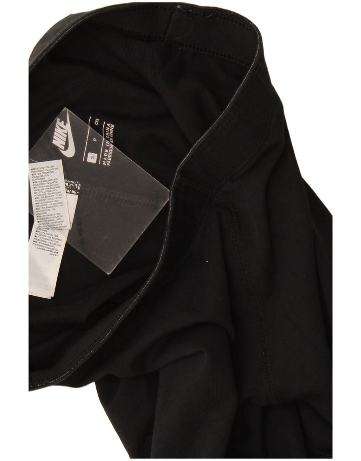 Nike Womens Graphic Leggings UK 8 Small Schwarz Baumwolle