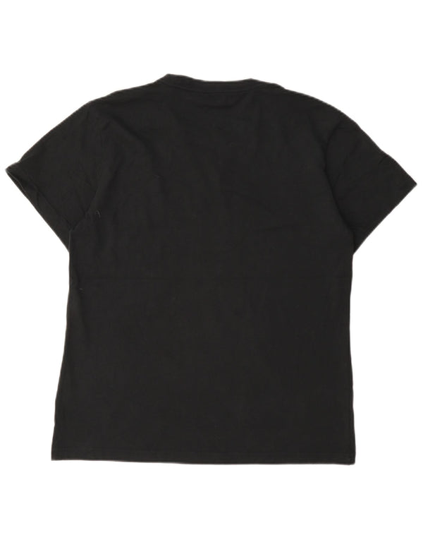 Adidas Damen Kurzarm-T-Shirt mit Grafik, UK, 12/14, Medium, Schwarz, Sport