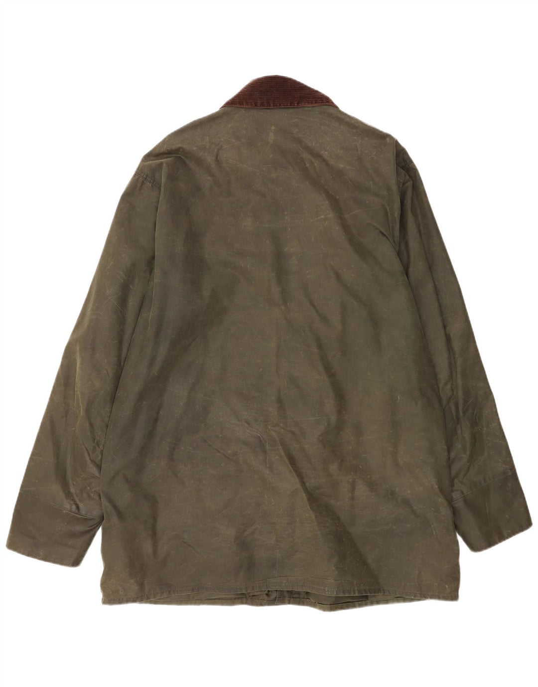 Barbour Herren Border Loose Fit Jacke aus gewachster Baumwolle EU 48 Mittelgrüne Baumwolle