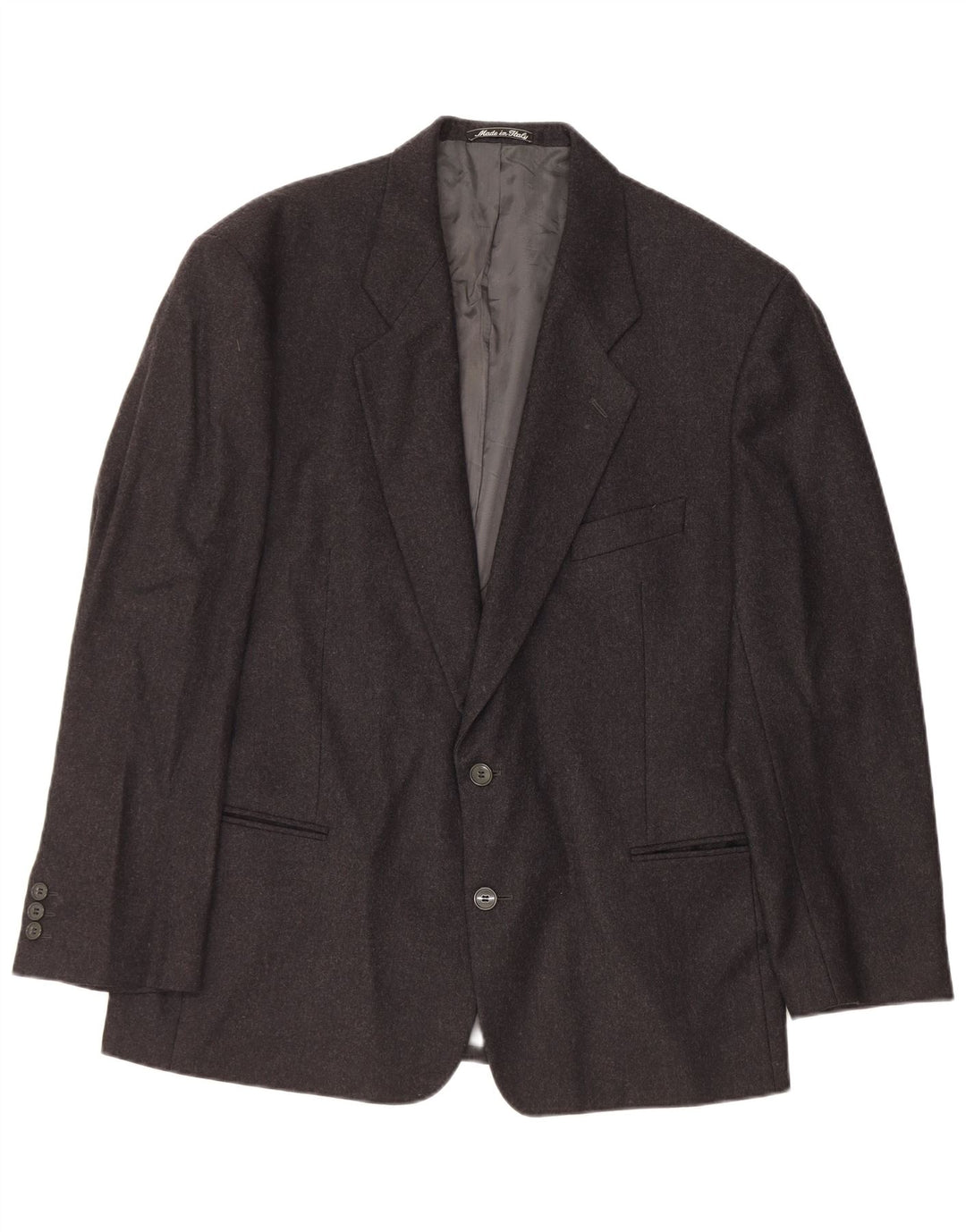 EMPORIO ARMANI Mens 2 Button Blazer Jacket UK 38 Medium Black New Wool