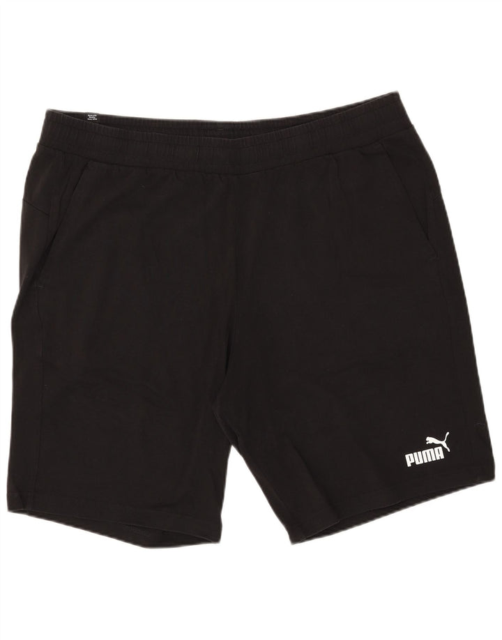 Puma Herren Sport Shorts 2XL Schwarz Baumwolle
