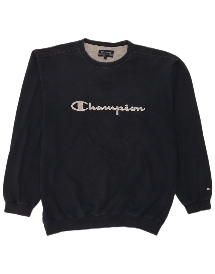 Champion Herren-Sweatshirt mit Grafik, groß, marineblau, Baumwolle