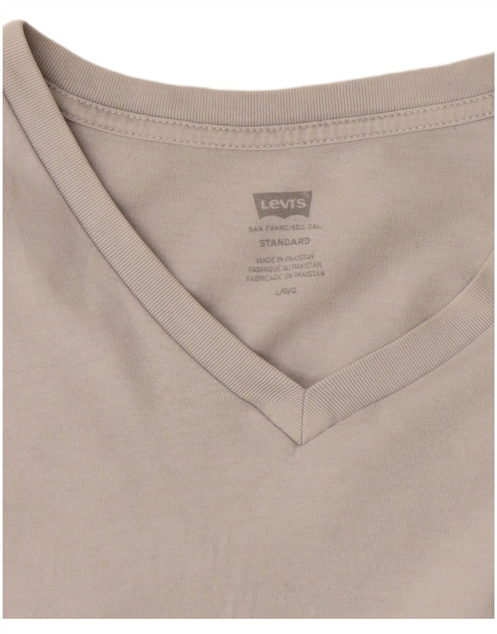 Levi's Herren Standard T-Shirt Top Large Weiß Baumwolle