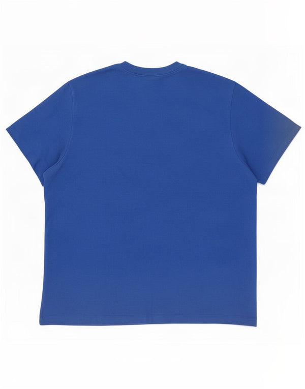 Nike Herren Dri Fit Graphic T-Shirt Top 2XL Blau Polyester