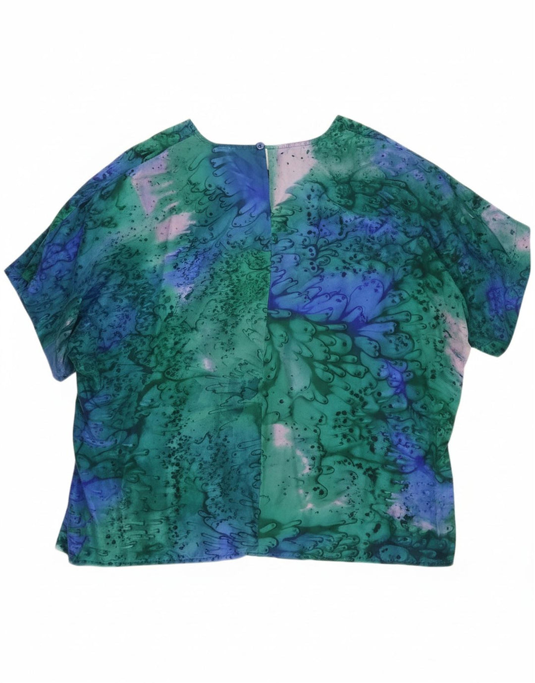 VINTAGE Womens Abstract Pattern Blouse Top UK 18 XL Multicoloured