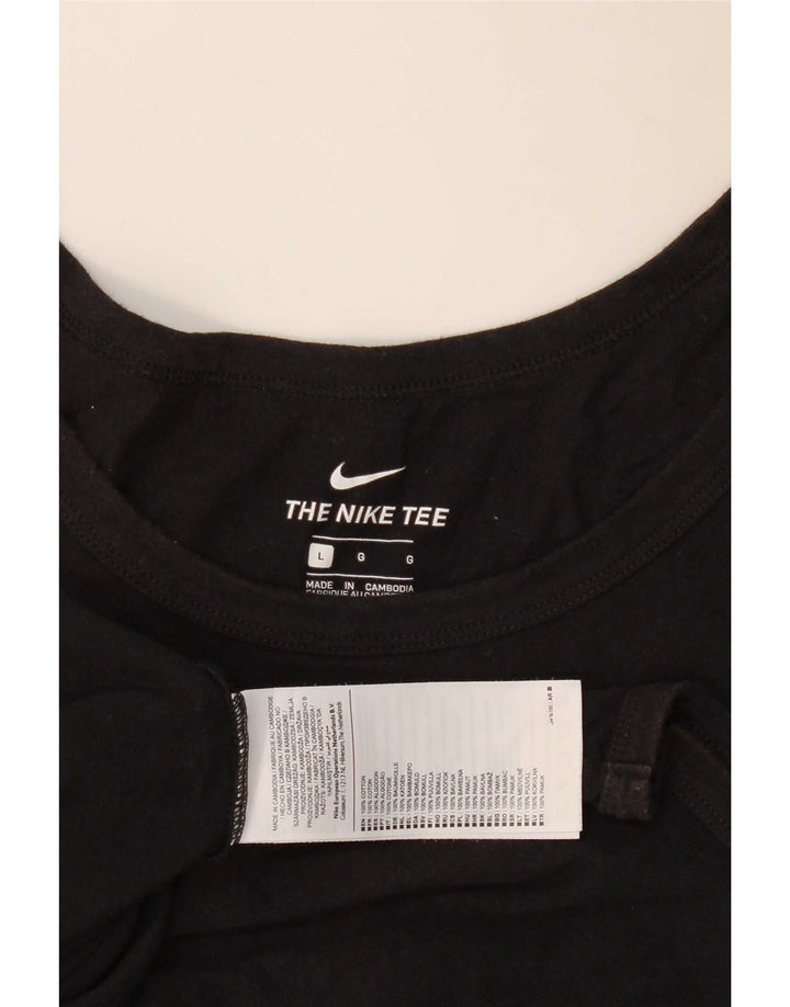 Nike Herren-Trägershirt, groß, aus schwarzer Baumwolle