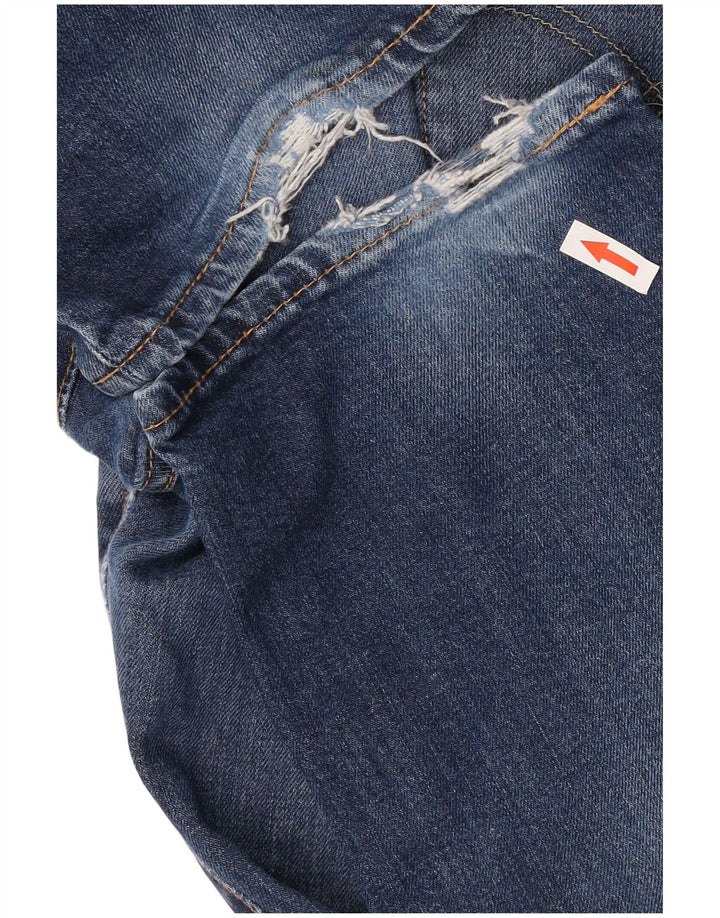 Levi's Herren 511 Distressed Slim Jeans W36 L32 Blaue Baumwolle