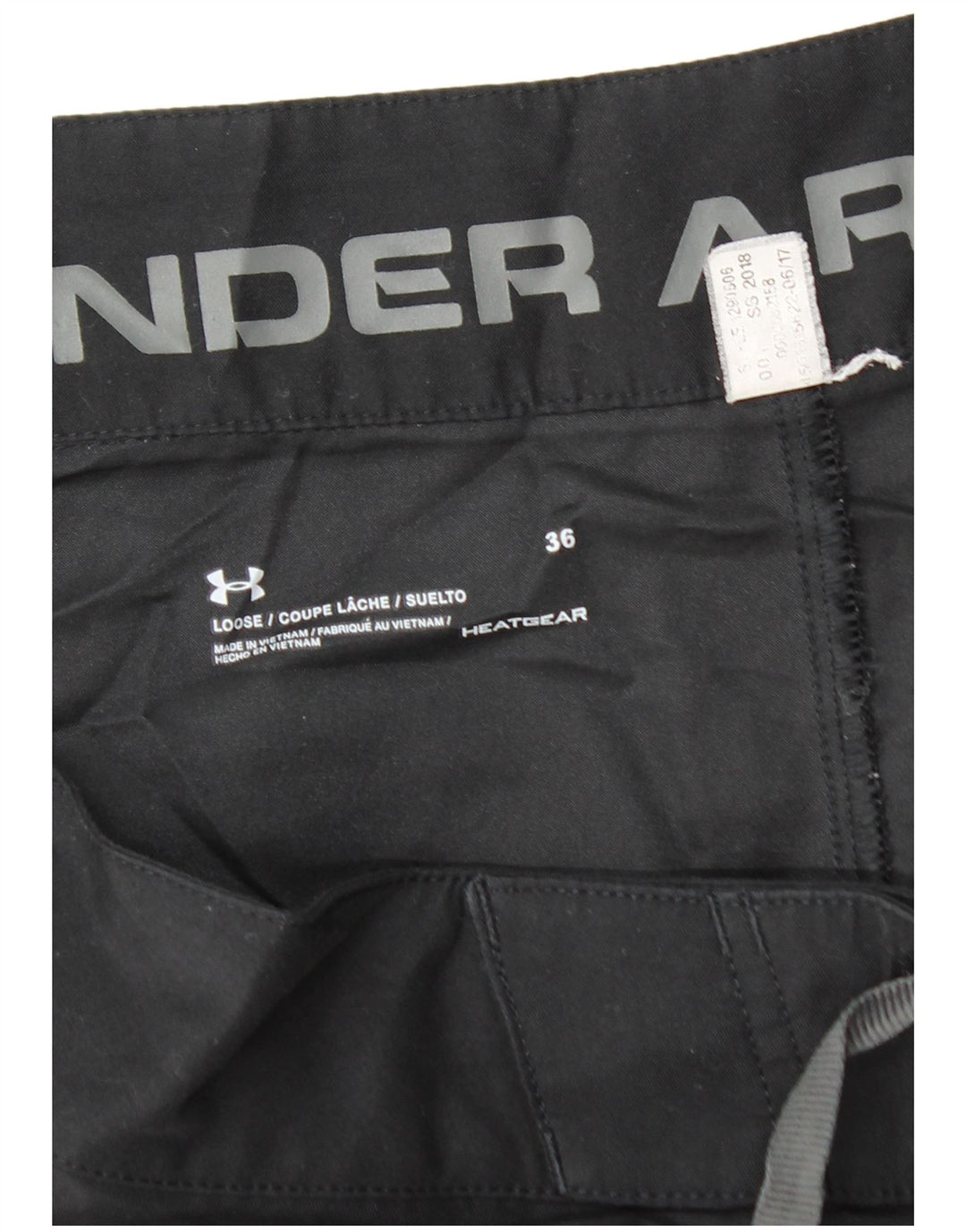UNDER ARMOUR Herren Heat Gear Loose Fit Badeshorts, Größe L, Schwarz