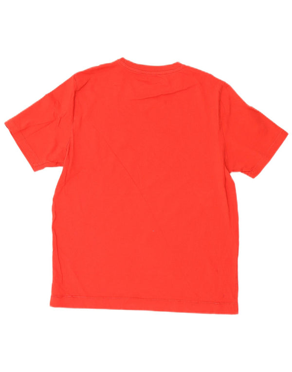 Puma Damen Grafik T-Shirt Top UK 10 Small Rot