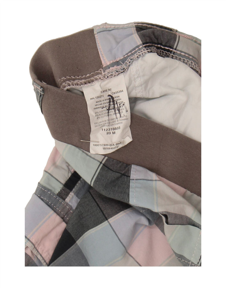 LEE Womens Mid Rise Cargo Shorts US 20 3XL W42 Multicoloured Check Vintage Lee and Second-Hand Lee from Messina Hembry 