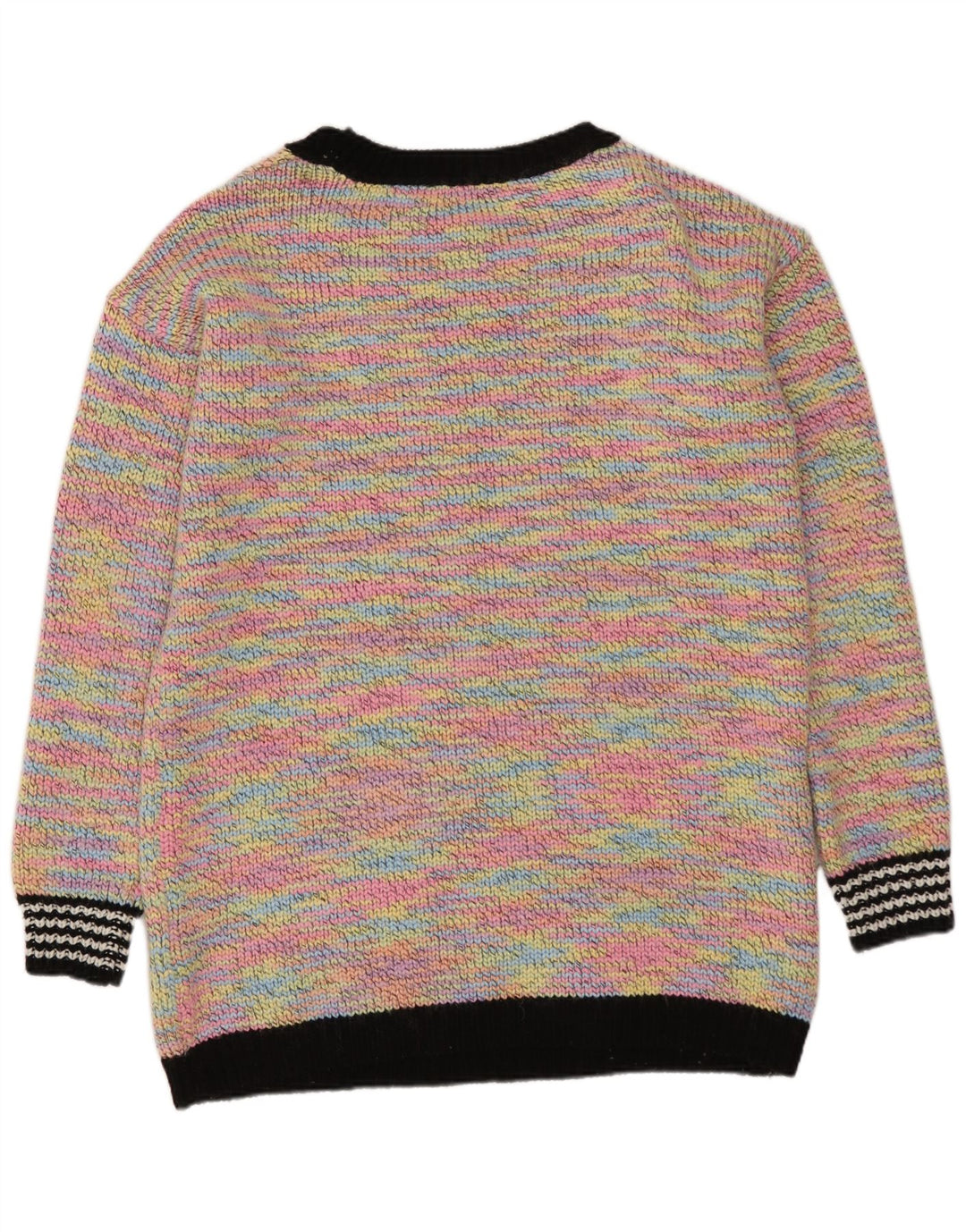 Topshop Damen-Pullover mit U-Boot-Ausschnitt, Gr. 8, klein, mehrfarbig, geometrisch